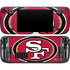 NFL San Francisco 49ers Large Logo Steam Deck Handheld Gaming Computer Skin